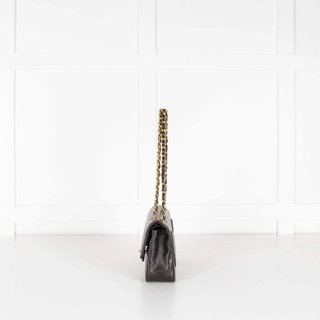 Chanel Small Black Lambskin Vintage Classic Flap Bag 1996-1997