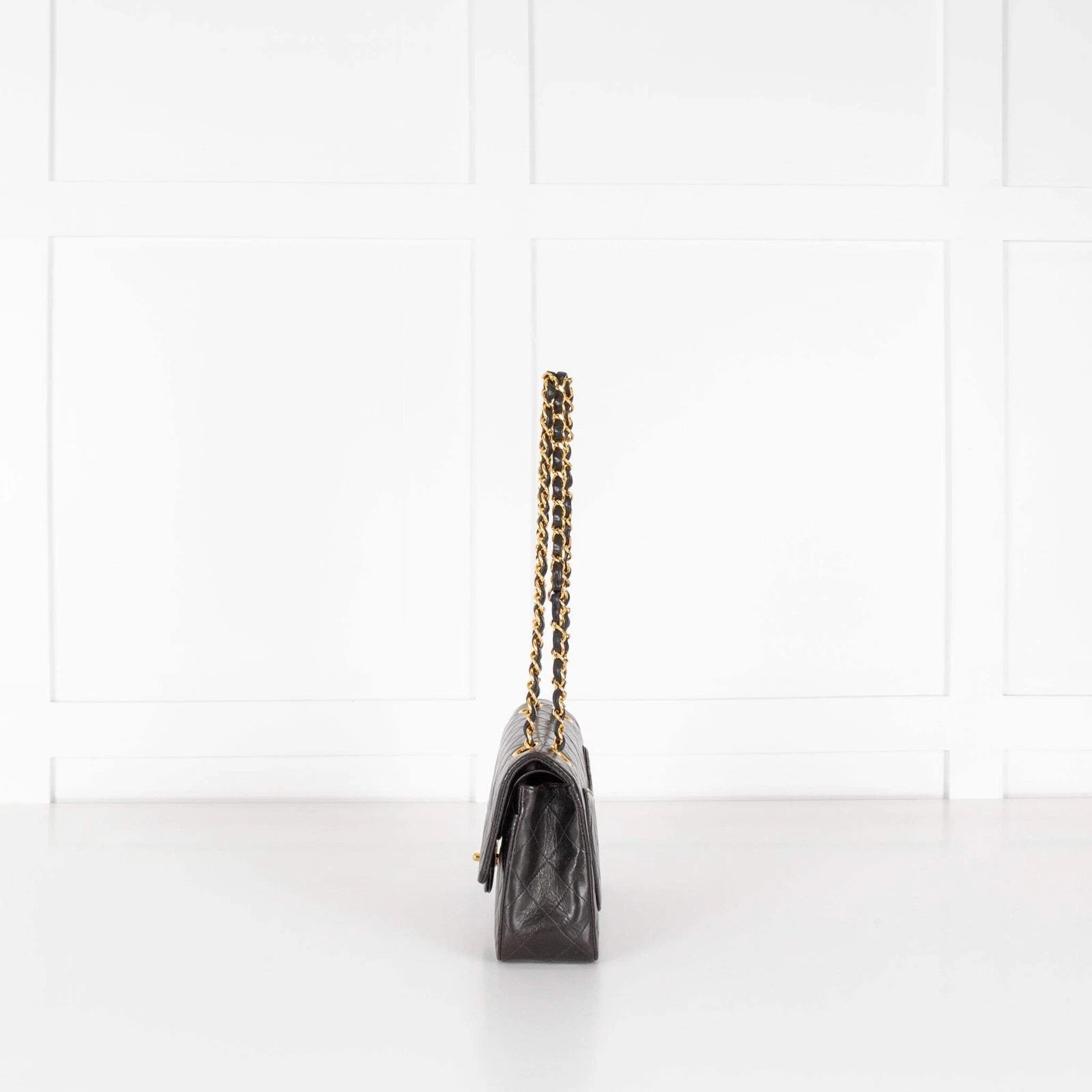 Chanel Small Black Lambskin Vintage Classic Flap Bag 1996-1997