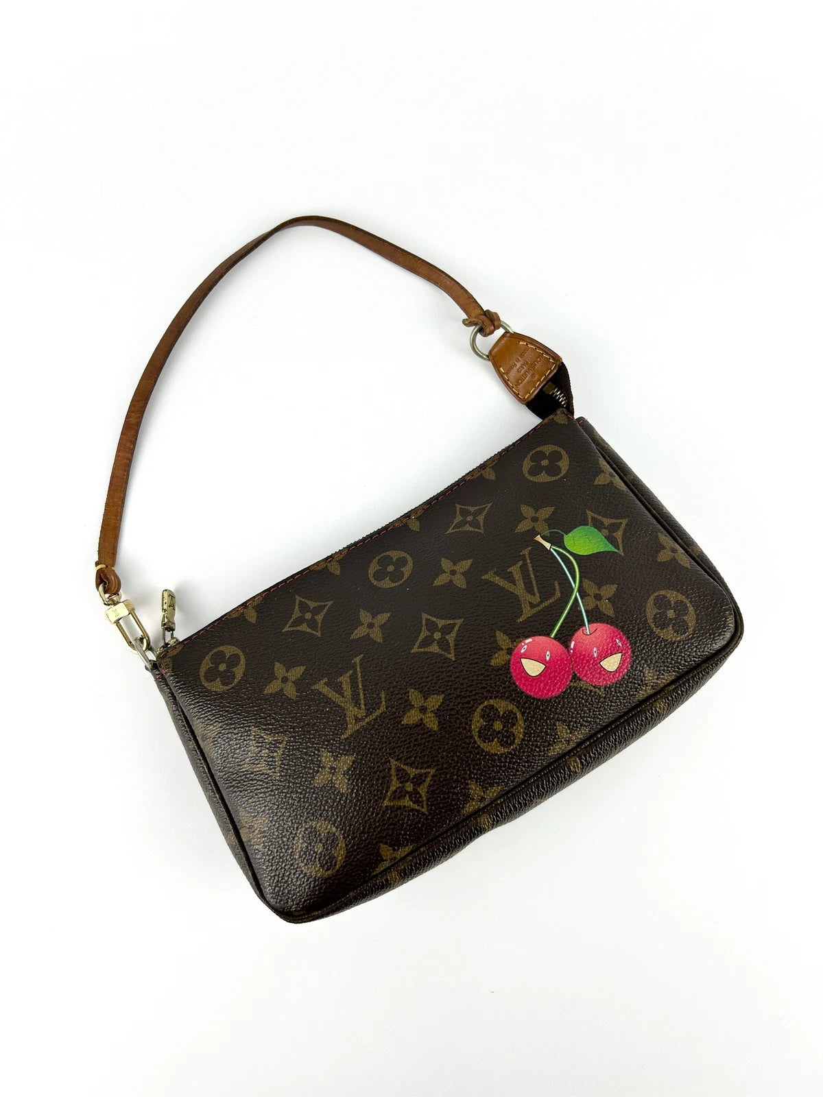Vintage Louis Vuitton Monogram Cherry Pochette Accessoires Early 2000s