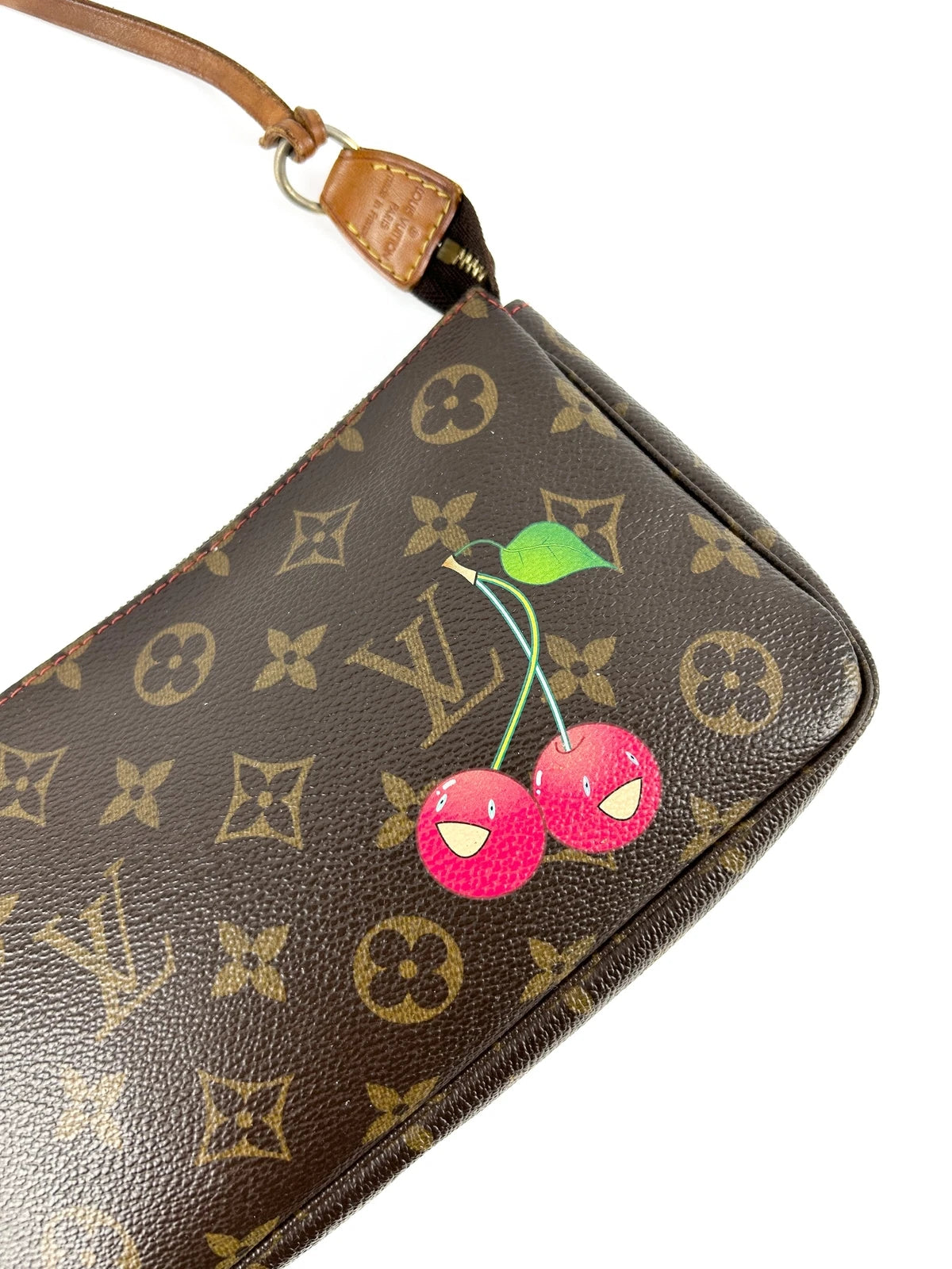 Vintage Louis Vuitton Monogram Cherry Pochette Accessoires Early 2000s