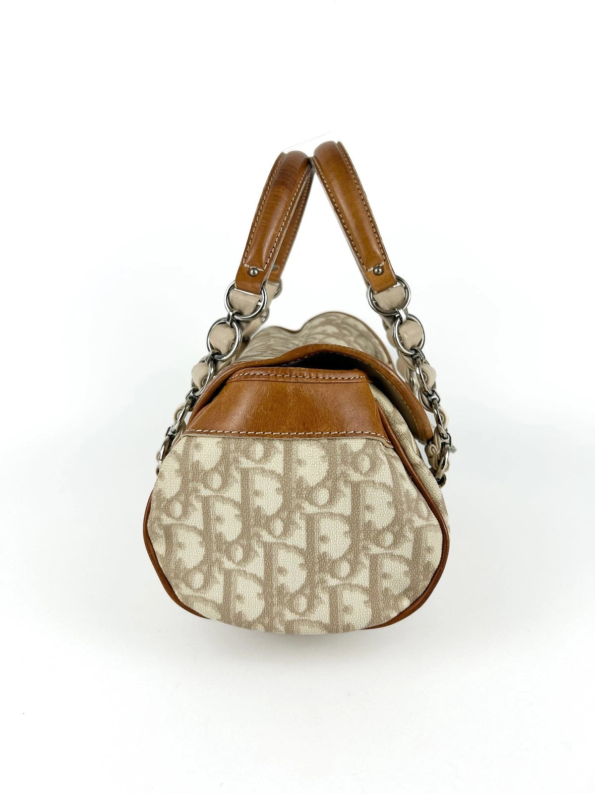 Vintage Christian Dior Trotter Heart Charm Mini Handbag Early 2000s