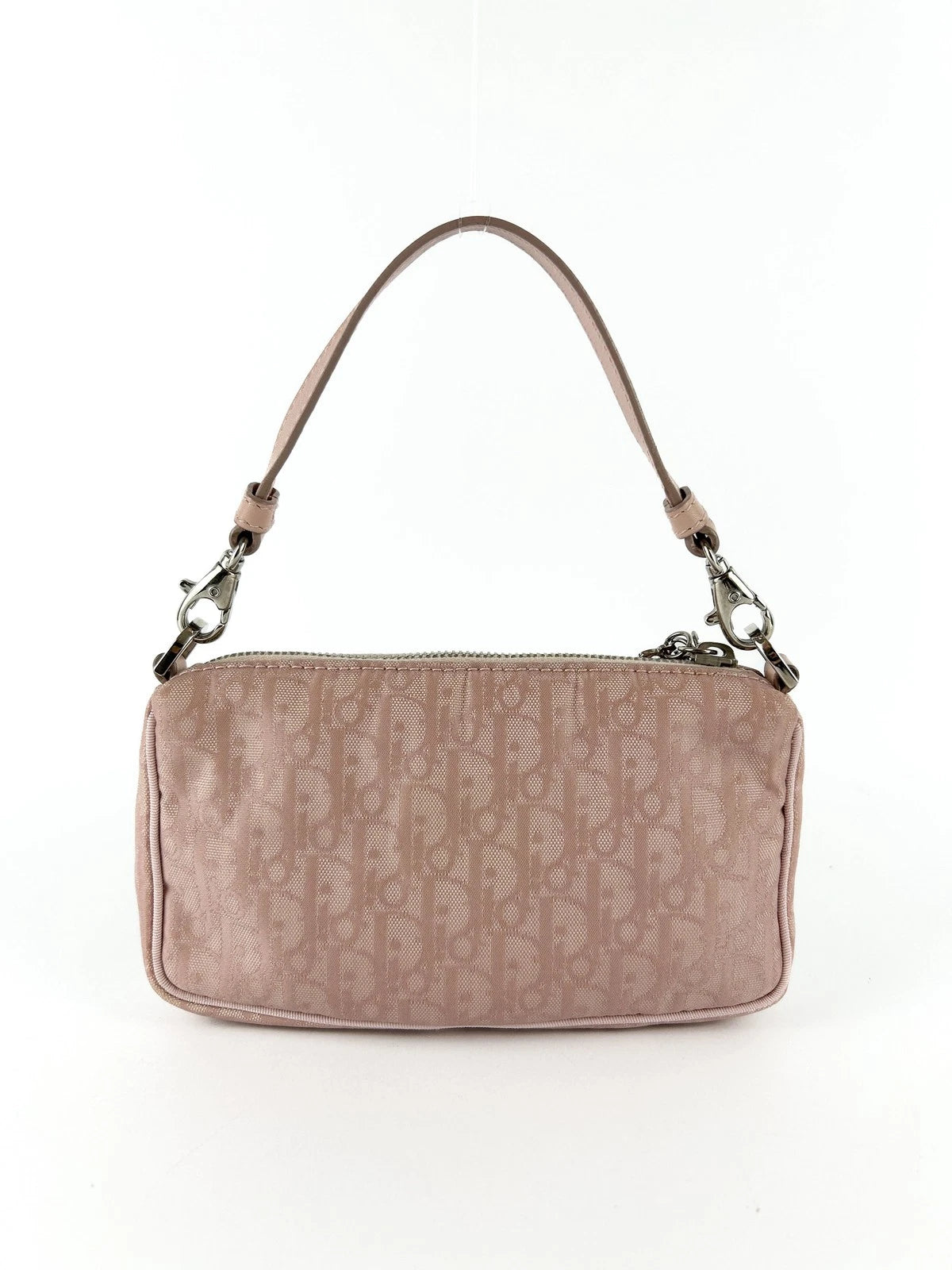 Vintage Christian Dior Girly Pink Monogram Mini Pochette Early 2000s